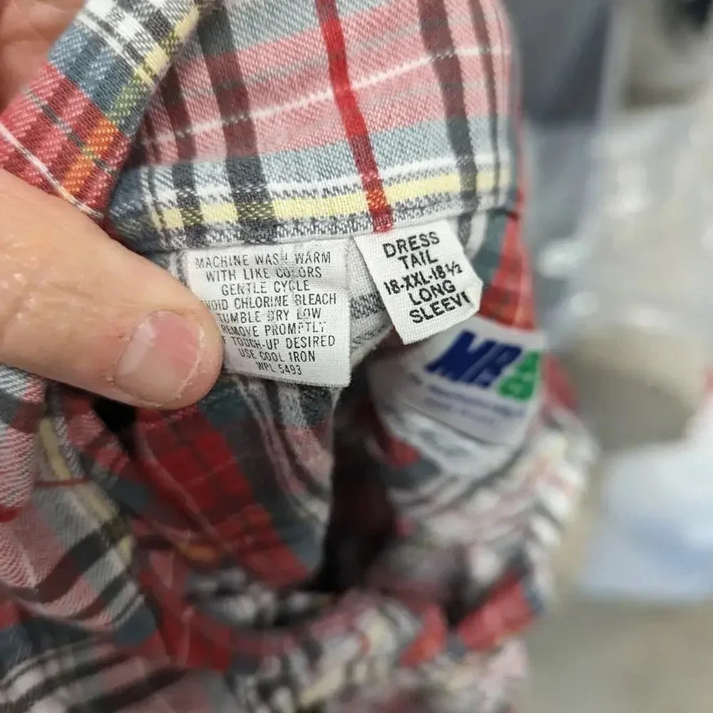 Vintage 70's Mr. Dee Dee Plaid Shirt XXL - Picture 3 of 4